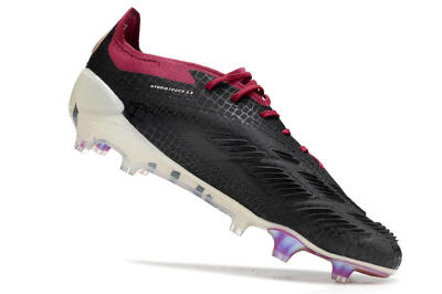 Adidas Predator Elite FG Football Boots - Black/White/Purple