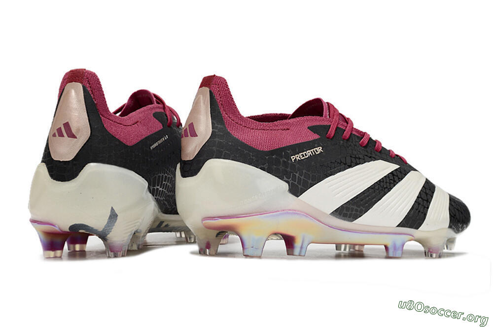 Adidas Predator Elite FG Football Boots - Black/White/Purple 6