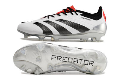 Adidas Predator Elite FG Football Boots - White/Black/Red