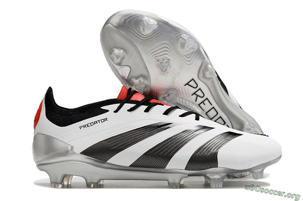 Adidas Predator Elite FG Football Boots - White/Black/Red 2