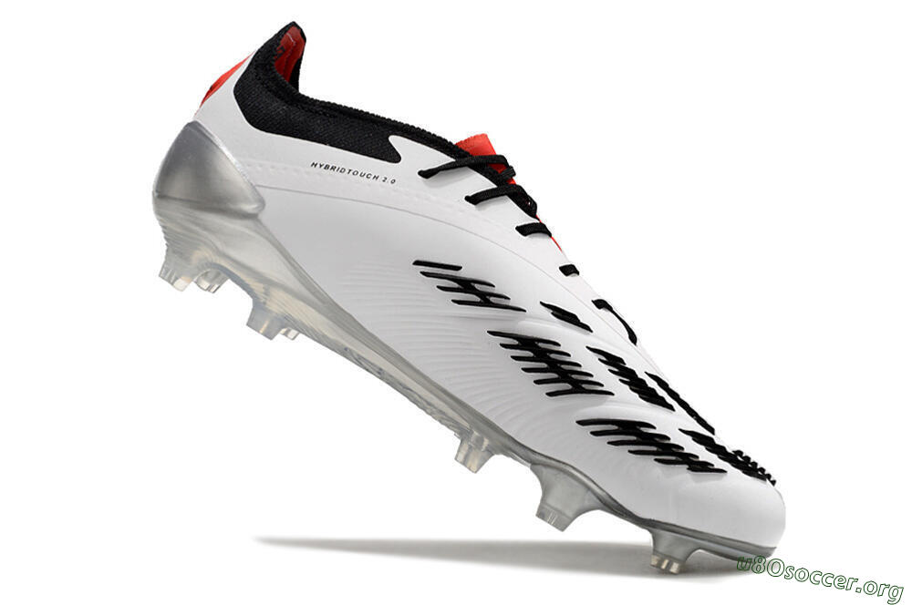 Adidas Predator Elite FG Football Boots - White/Black/Red 4