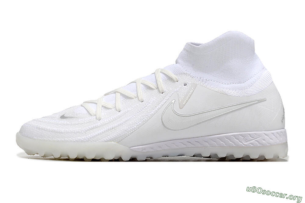 Nike Phantom Luna Elite NU TF Football Shoes - White/Black 3