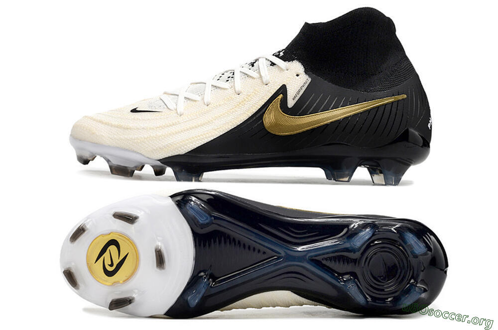 Nike Phantom Luna Elite NU FG Football Boots - White/Black/Gold 1