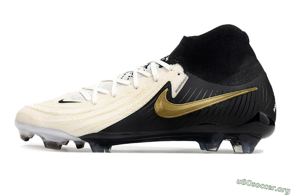 Nike Phantom Luna Elite NU FG Football Boots - White/Black/Gold 3