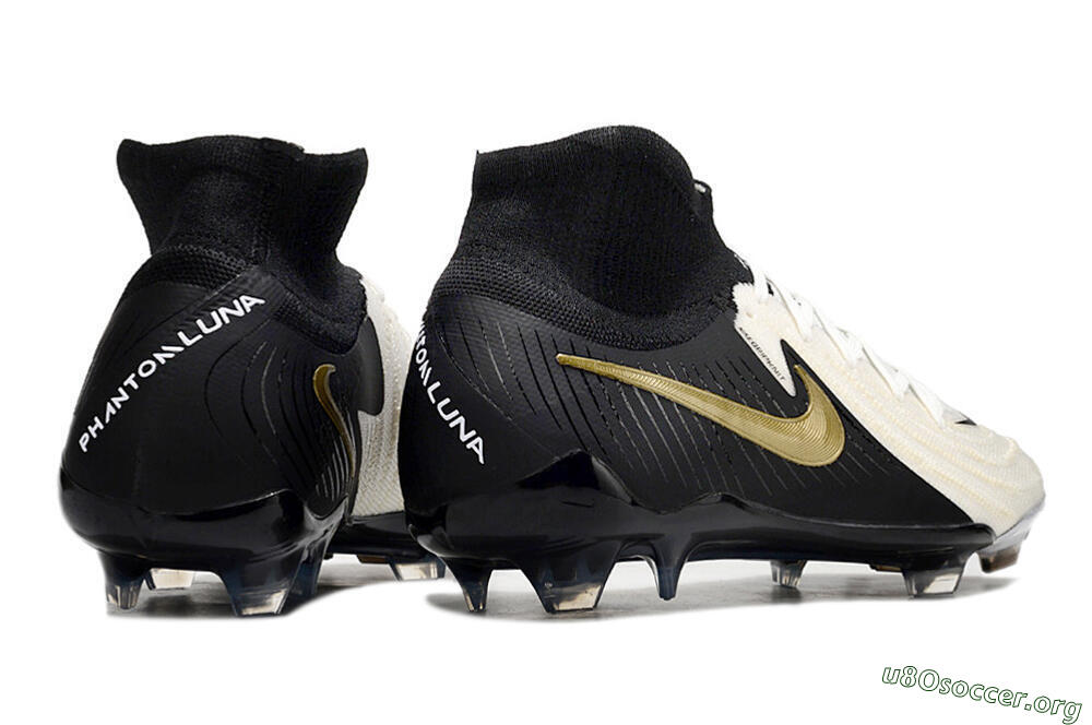 Nike Phantom Luna Elite NU FG Football Boots - White/Black/Gold 6