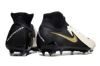Nike Phantom Luna Elite NU FG Football Boots - White/Black/Gold