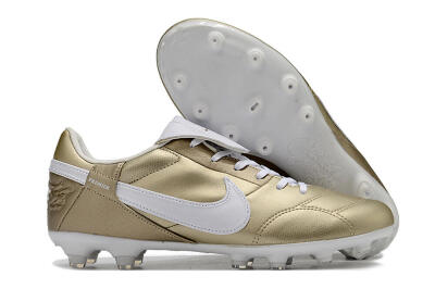 Nike The Premier 3 FG Football Boots - Gold/White