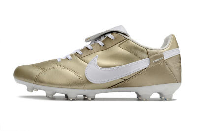 Nike The Premier 3 FG Football Boots - Gold/White