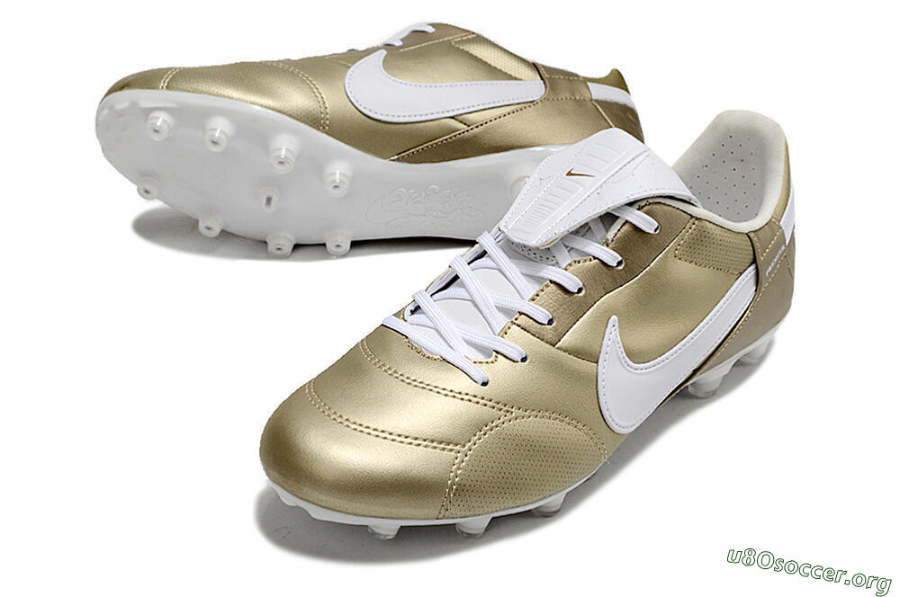 Nike The Premier 3 FG Football Boots - Gold/White 0