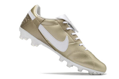 Nike The Premier 3 FG Football Boots - Gold/White