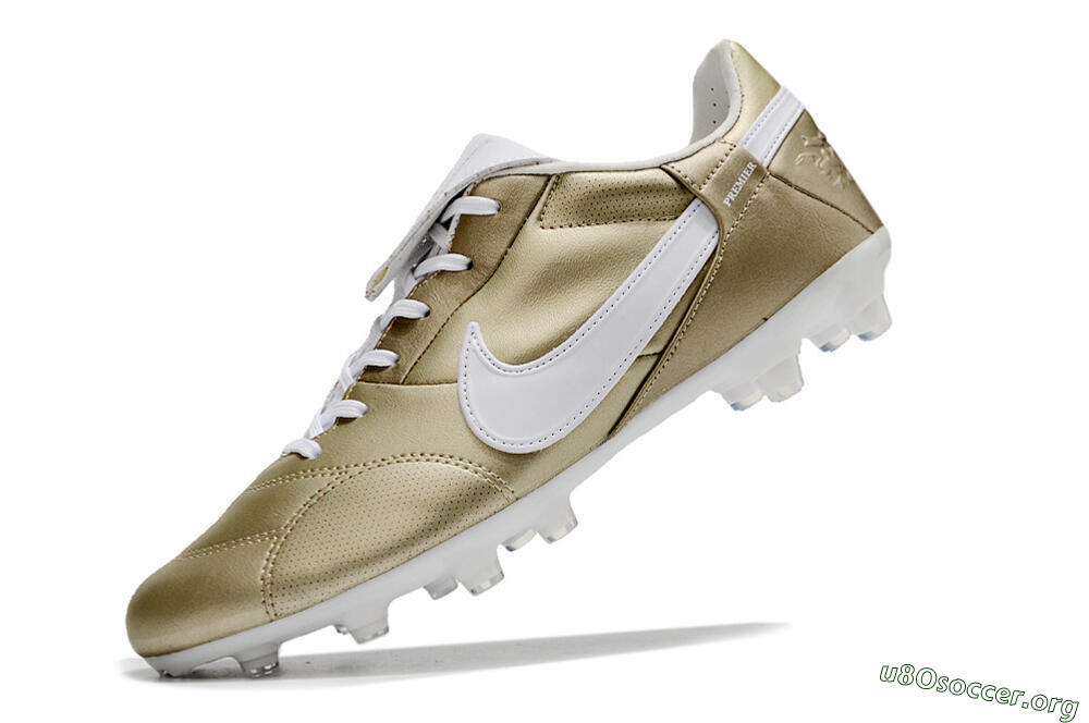 Nike The Premier 3 FG Football Boots - Gold/White 5