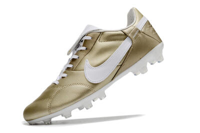 Nike The Premier 3 FG Football Boots - Gold/White