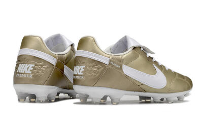 Nike The Premier 3 FG Football Boots - Gold/White