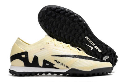 Nike Air Zoom Mercurial Vapor 15 Elite TF Football Shoes - Beige/Black/White
