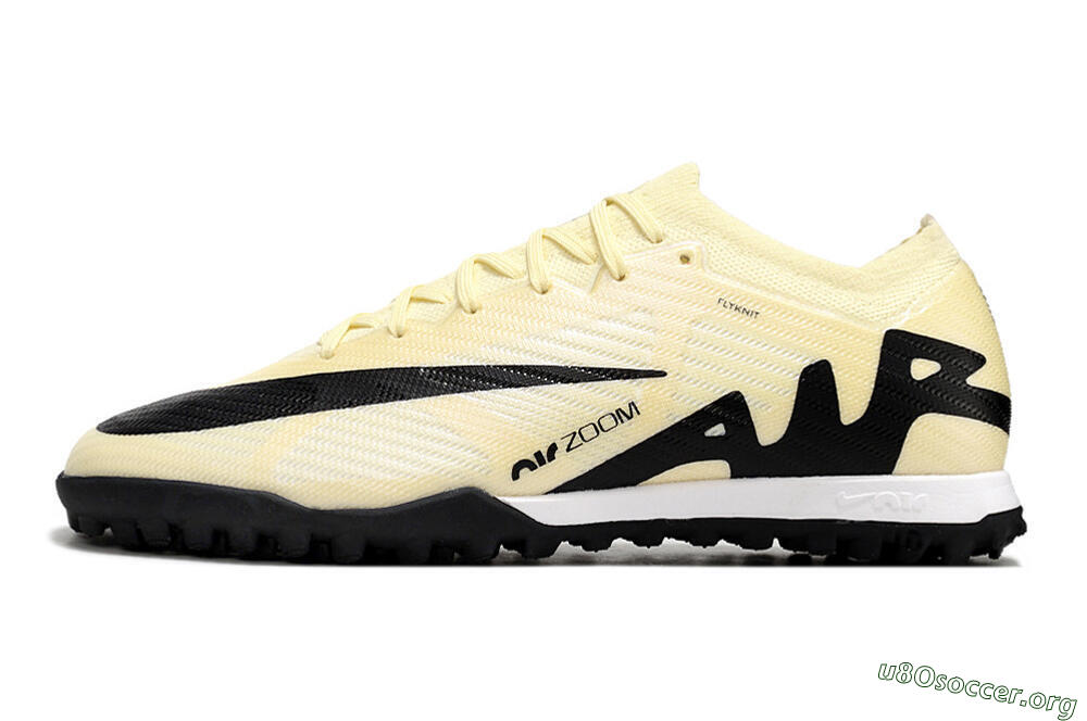 Nike Air Zoom Mercurial Vapor 15 Elite TF Football Shoes - Beige/Black/White 3