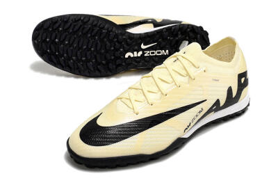 Nike Air Zoom Mercurial Vapor 15 Elite TF Football Shoes - Beige/Black/White