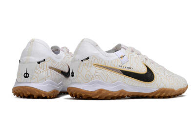 Nike Tiempo Legend 10 Pro TF Football Shoes - White/Gold/Black