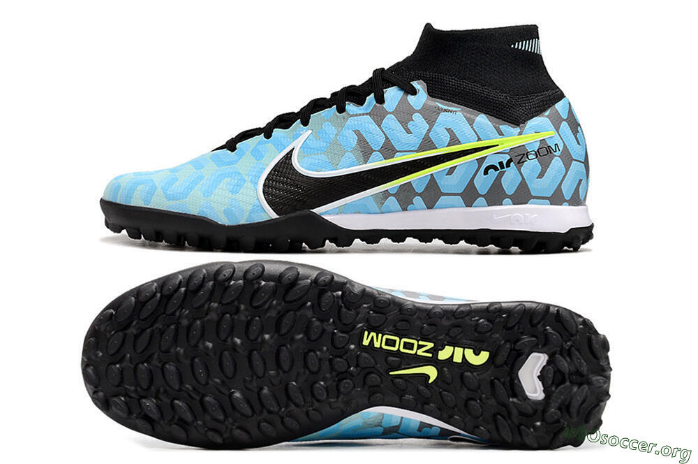 Nike Air Zoom Mercurial Superfly 9 Elite TF Football Shoes - Blue/White/Black 1