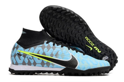 Nike Air Zoom Mercurial Superfly 9 Elite TF Football Shoes - Blue/White/Black