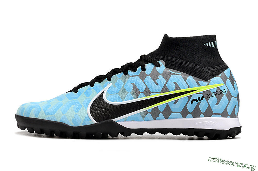 Nike Air Zoom Mercurial Superfly 9 Elite TF Football Shoes - Blue/White/Black 3