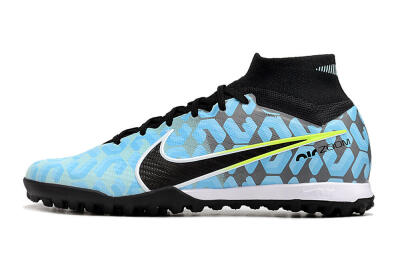 Nike Air Zoom Mercurial Superfly 9 Elite TF Football Shoes - Blue/White/Black