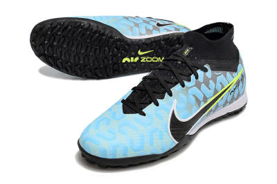 Nike Air Zoom Mercurial Superfly 9 Elite TF Football Shoes - Blue/White/Black