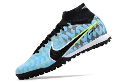 Nike Air Zoom Mercurial Superfly 9 Elite TF Football Shoes - Blue/White/Black