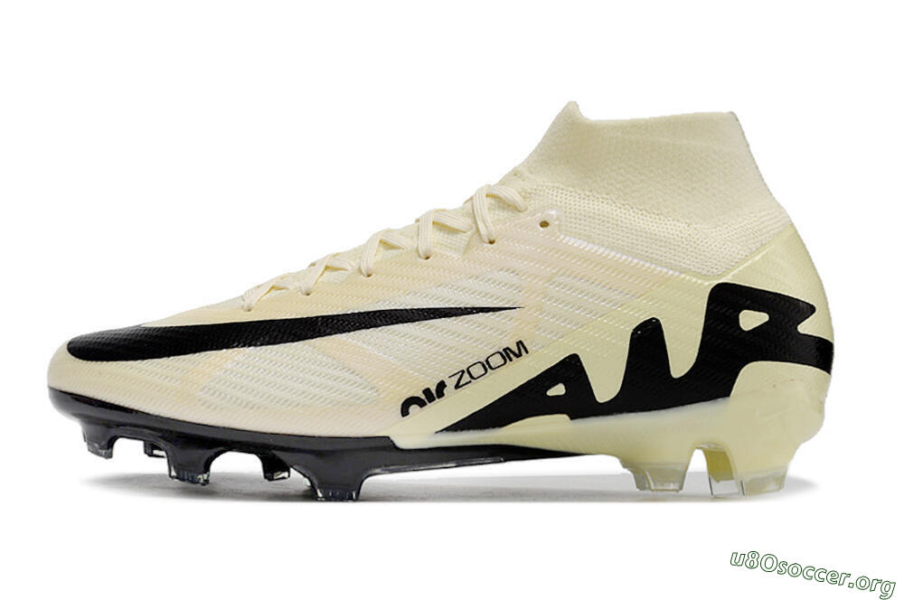 Nike Air Zoom Mercurial Superfly 9 Elite FG Football Boots - Beige/Black 3