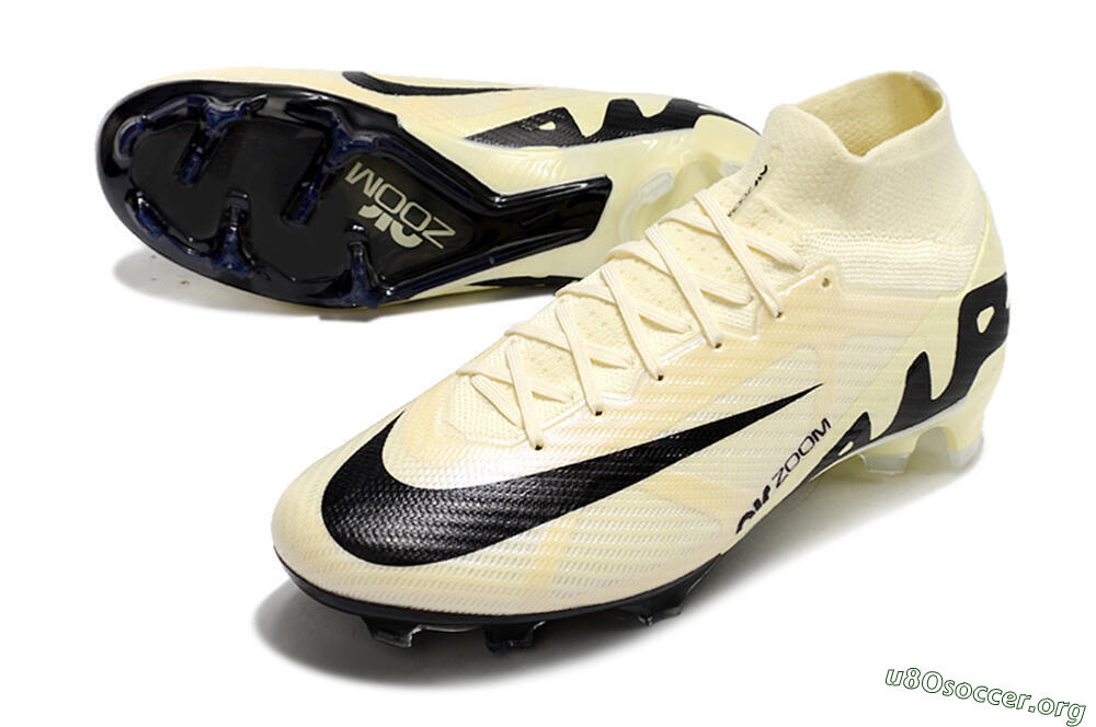 Nike Air Zoom Mercurial Superfly 9 Elite FG Football Boots - Beige/Black 0