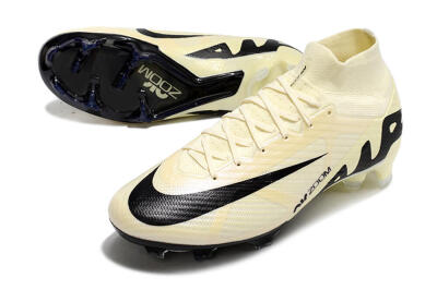 Nike Air Zoom Mercurial Superfly 9 Elite FG Football Boots - Beige/Black