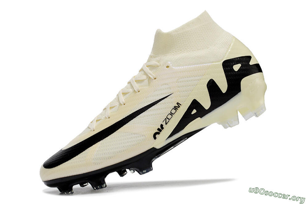 Nike Air Zoom Mercurial Superfly 9 Elite FG Football Boots - Beige/Black 5