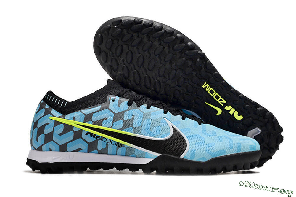Nike Air Zoom Mercurial Vapor 15 Elite TF Football Shoes - Blue/White/Black 2