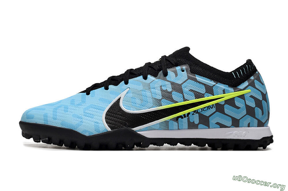 Nike Air Zoom Mercurial Vapor 15 Elite TF Football Shoes - Blue/White/Black 3