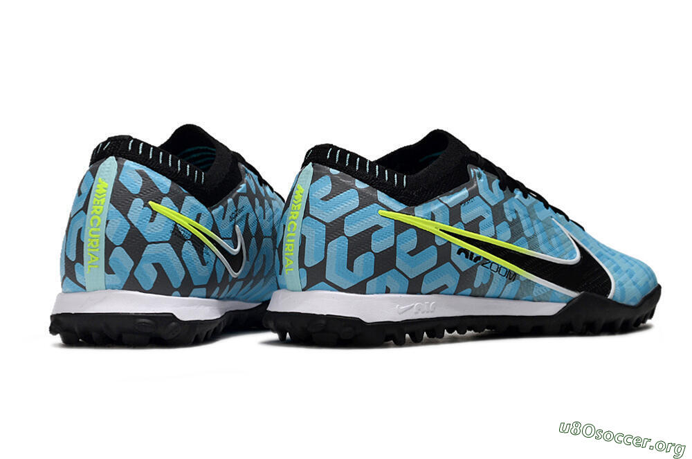 Nike Air Zoom Mercurial Vapor 15 Elite TF Football Shoes - Blue/White/Black 6