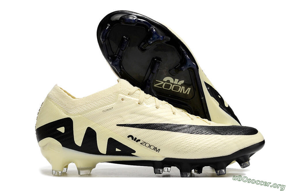 Nike Air Zoom Mercurial Vapor 15 Elite FG Football Boots - Beige/Black 2