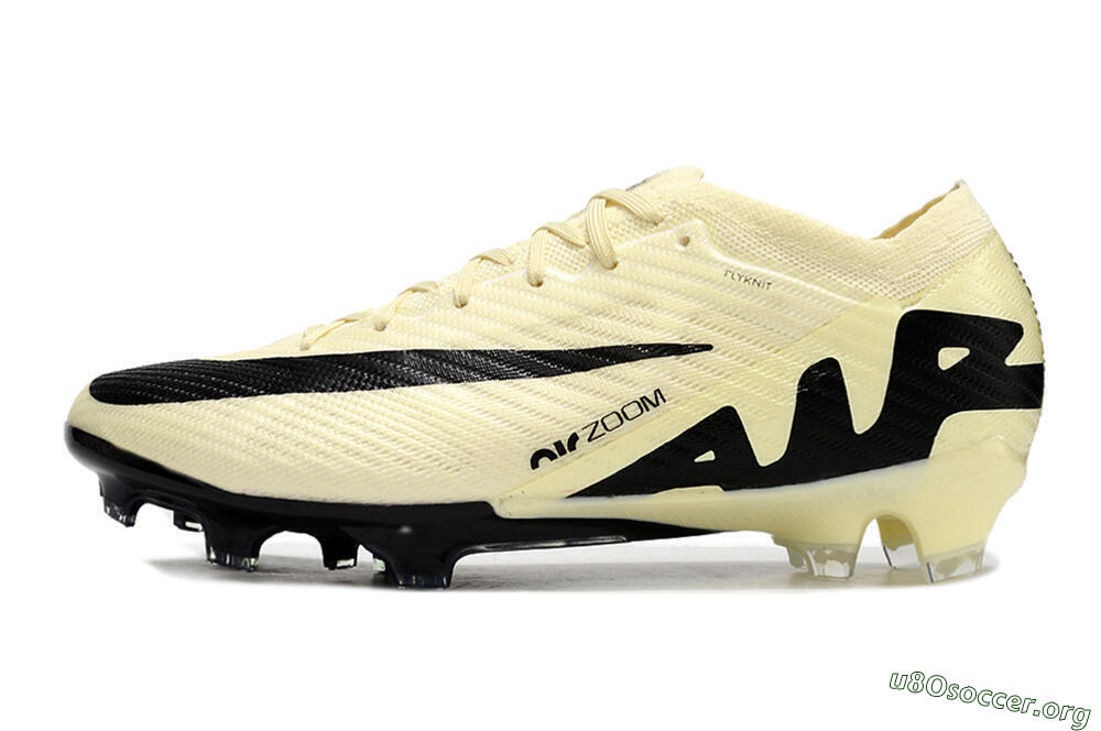 Nike Air Zoom Mercurial Vapor 15 Elite FG Football Boots - Beige/Black 3