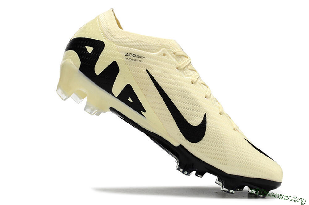 Nike Air Zoom Mercurial Vapor 15 Elite FG Football Boots - Beige/Black 4