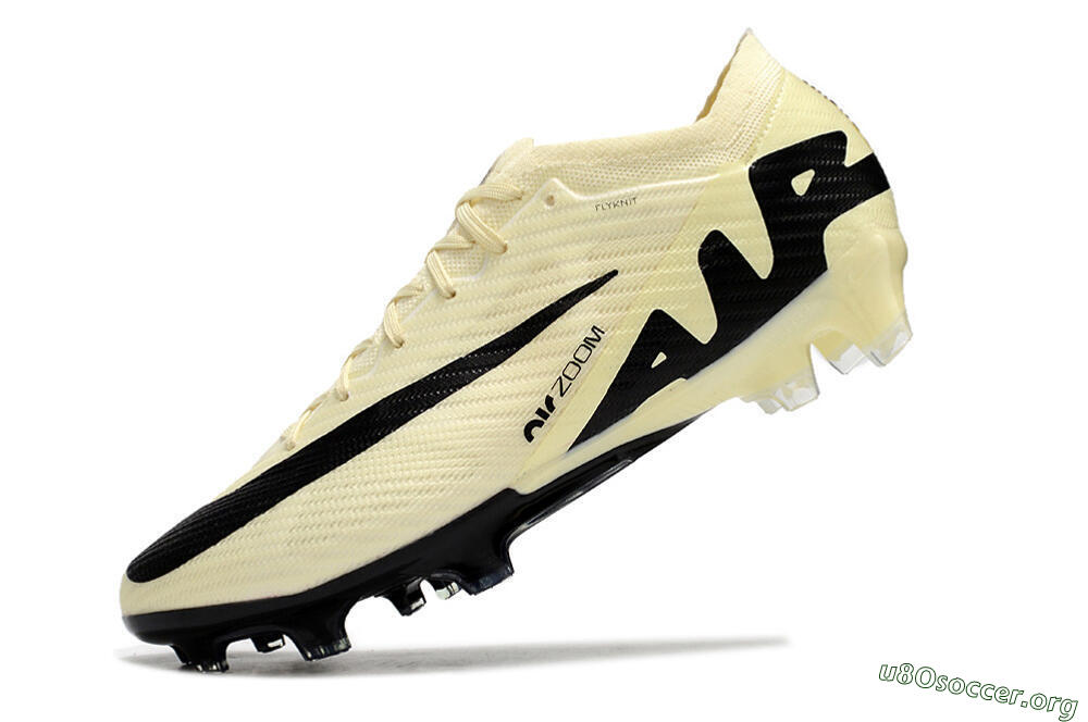 Nike Air Zoom Mercurial Vapor 15 Elite FG Football Boots - Beige/Black 5