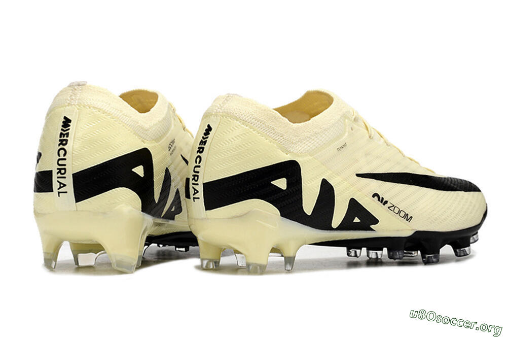 Nike Air Zoom Mercurial Vapor 15 Elite FG Football Boots - Beige/Black 6