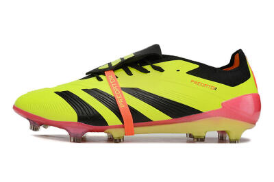 Adidas Predator Elite Foldover Tongue FG Football Boots - Yellow/Black/Pink