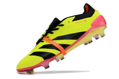 Adidas Predator Elite Foldover Tongue FG Football Boots - Yellow/Black/Pink