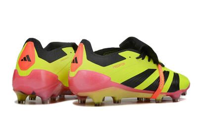 Adidas Predator Elite Foldover Tongue FG Football Boots - Yellow/Black/Pink