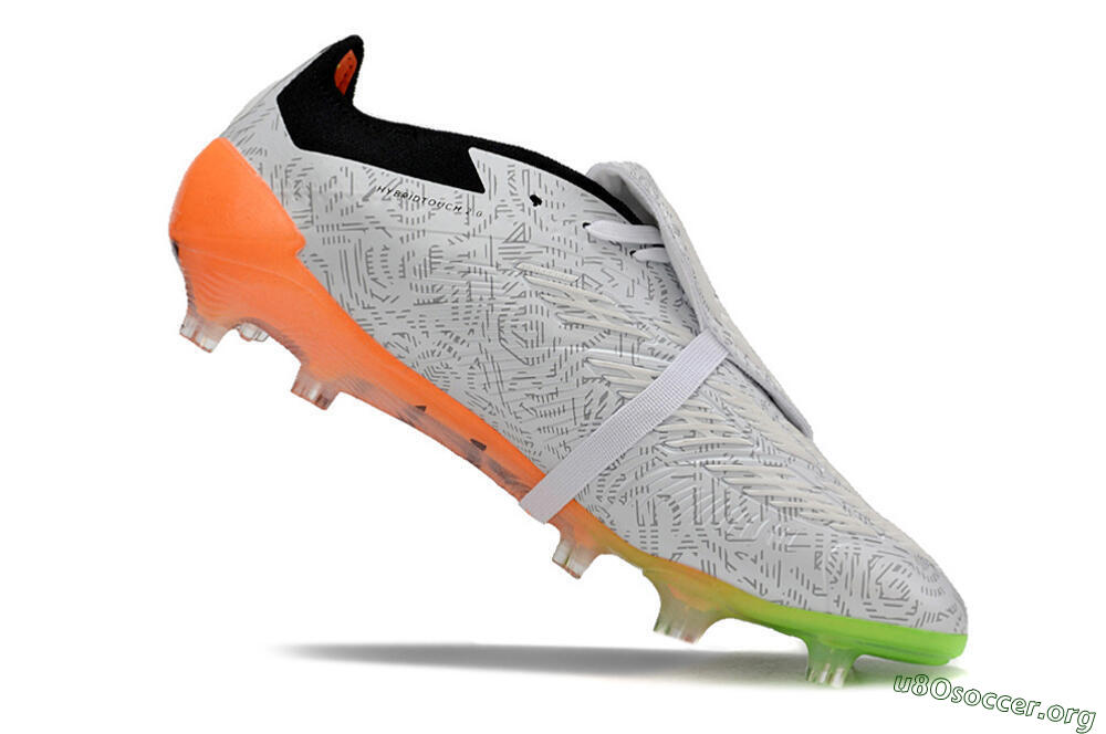 Adidas Predator Elite Foldover Tongue FG Football Boots - White/Black/Orange 4