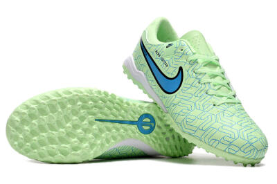Nike Tiempo Legend 10 Pro TF Football Shoes - Green/Blue/White
