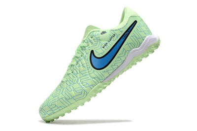 Nike Tiempo Legend 10 Pro TF Football Shoes - Green/Blue/White