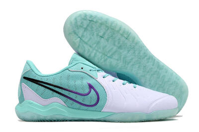 Nike Tiempo Legend 10 Pro IC Football Shoes - White/Blue/Purple