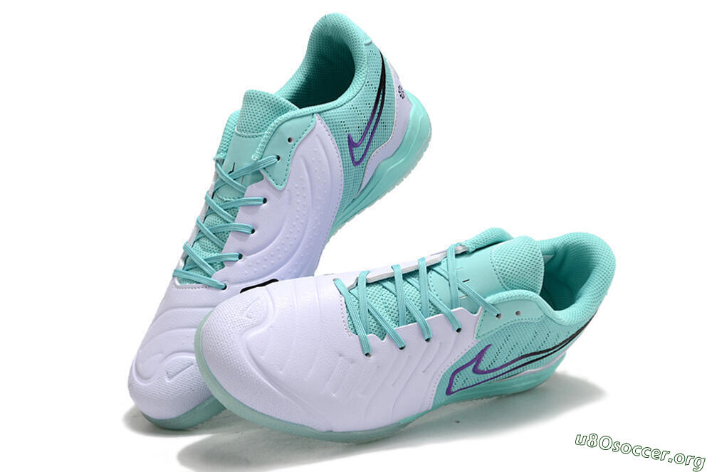 Nike Tiempo Legend 10 Pro IC Football Shoes - White/Blue/Purple 0