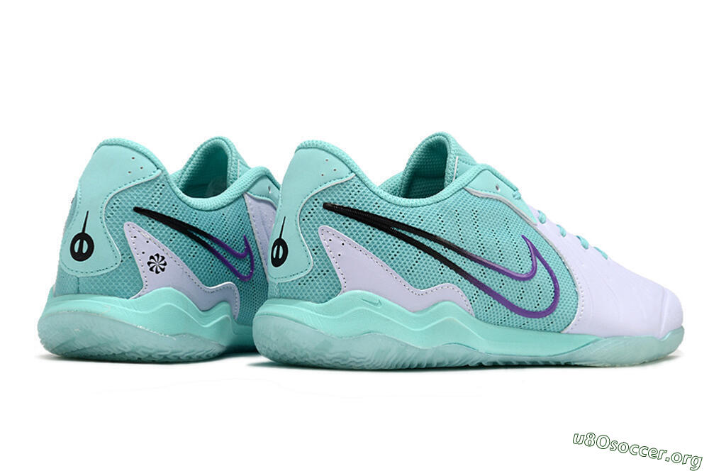 Nike Tiempo Legend 10 Pro IC Football Shoes - White/Blue/Purple 6