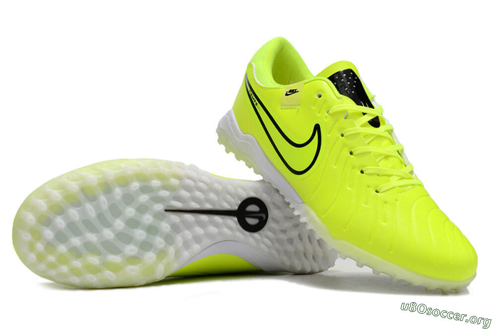 Nike Tiempo Legend 10 Pro TF Football Shoes - Yellow/Black/White 1