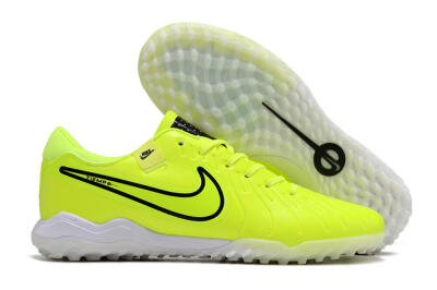 Nike Tiempo Legend 10 Pro TF Football Shoes - Yellow/Black/White